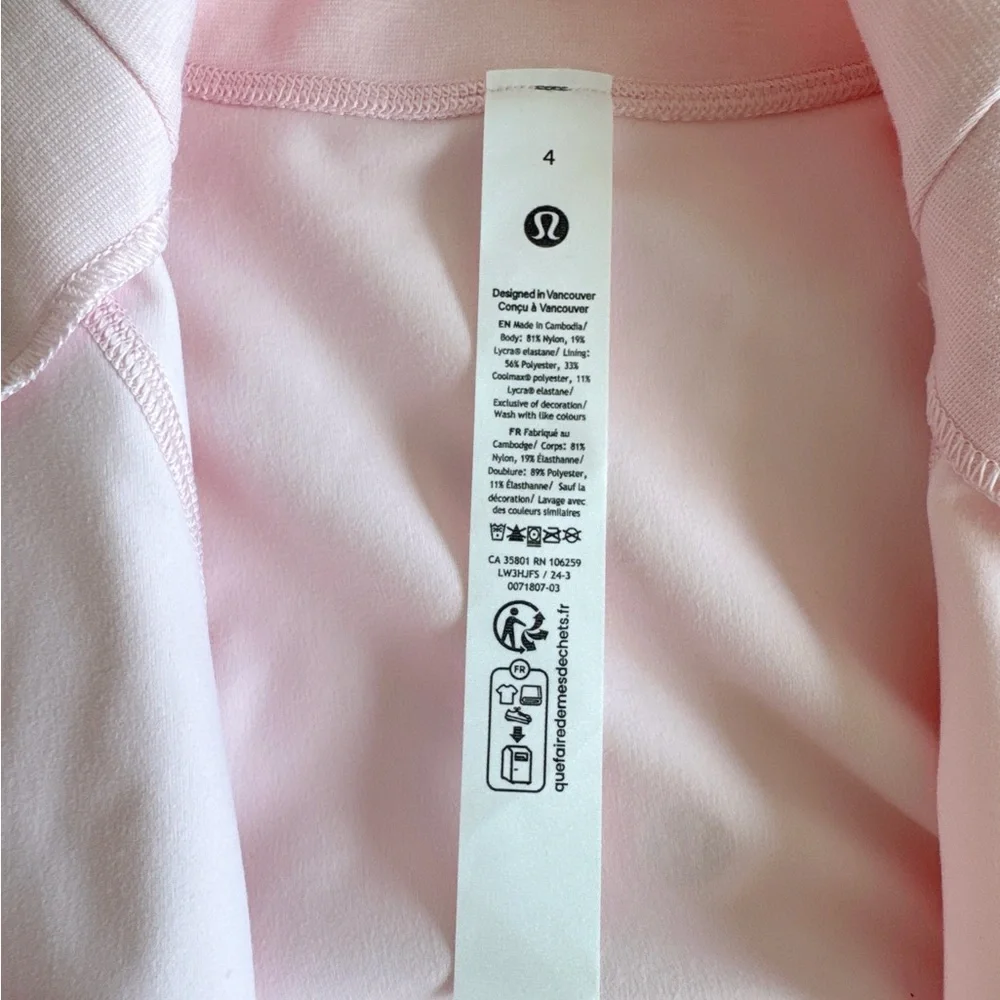 ๐ซ Sold - Lululemon Define Cropped Jacket *Nulu Strawberry Milkshake Size 4 - Picture 12 of 17
